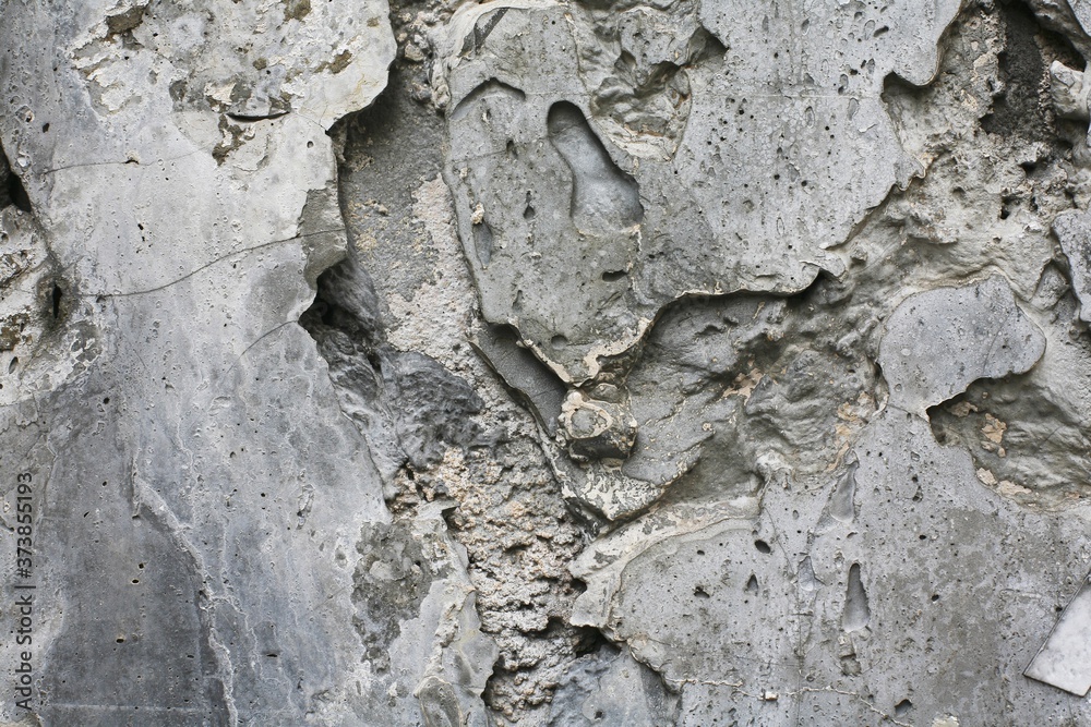 Fototapeta premium Cracked concrete wall