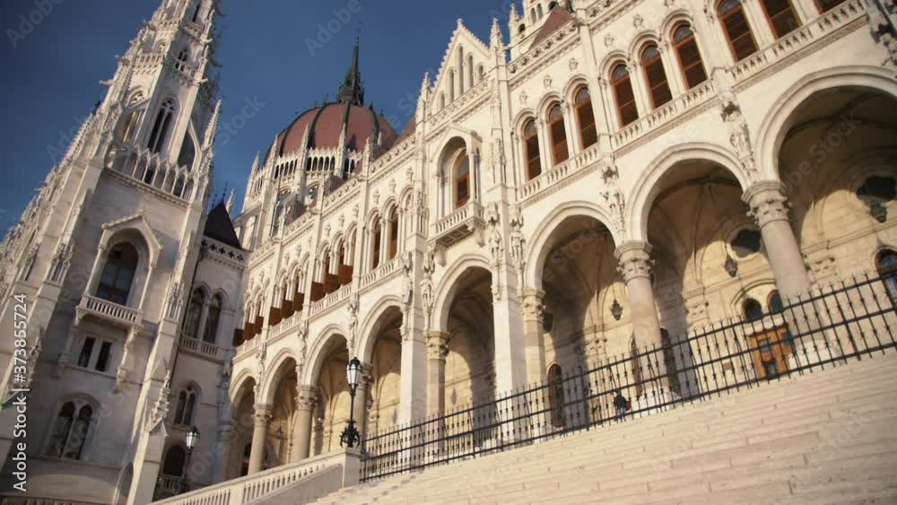 4k shot of the beautiful Parlament in Hungary Budapest - Capital building 4k shot of the beautiful Parlament in Hungary Budapest - Capital building