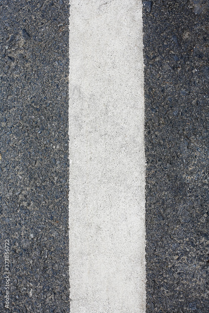 Close-up of line on road