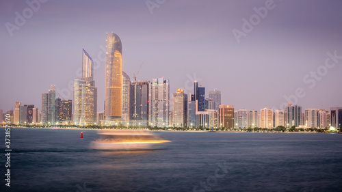 Sea view from Abu Dhabi, Capital city of UAE. Selective Focus on Subject. © Yogen
