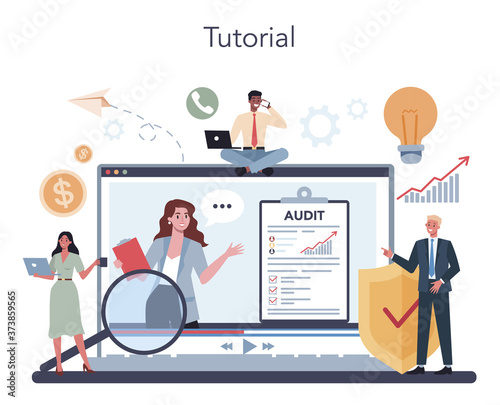 Audit online service or platform. Business operation research