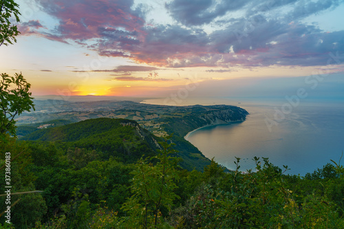 amazing view from Monte Conero in Italy