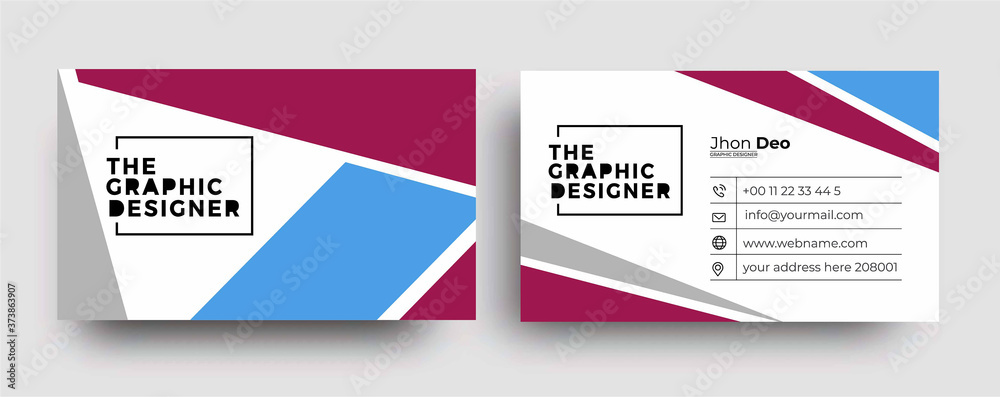 Modern Business Card - Creative and Clean Business Card Template. Modern Business Card - Creative and Clean Business Card Template.