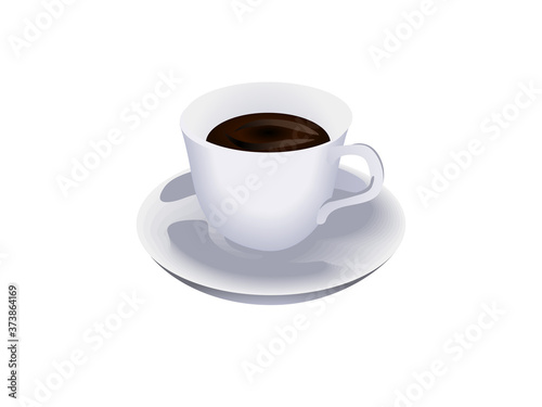 coffee cup isolated on white