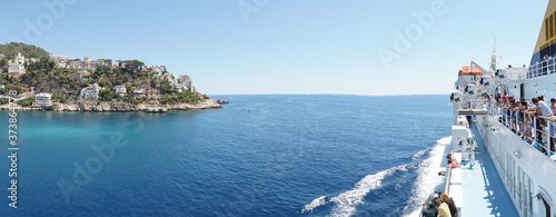 The old port city of Bastia on the french island of Corsica.