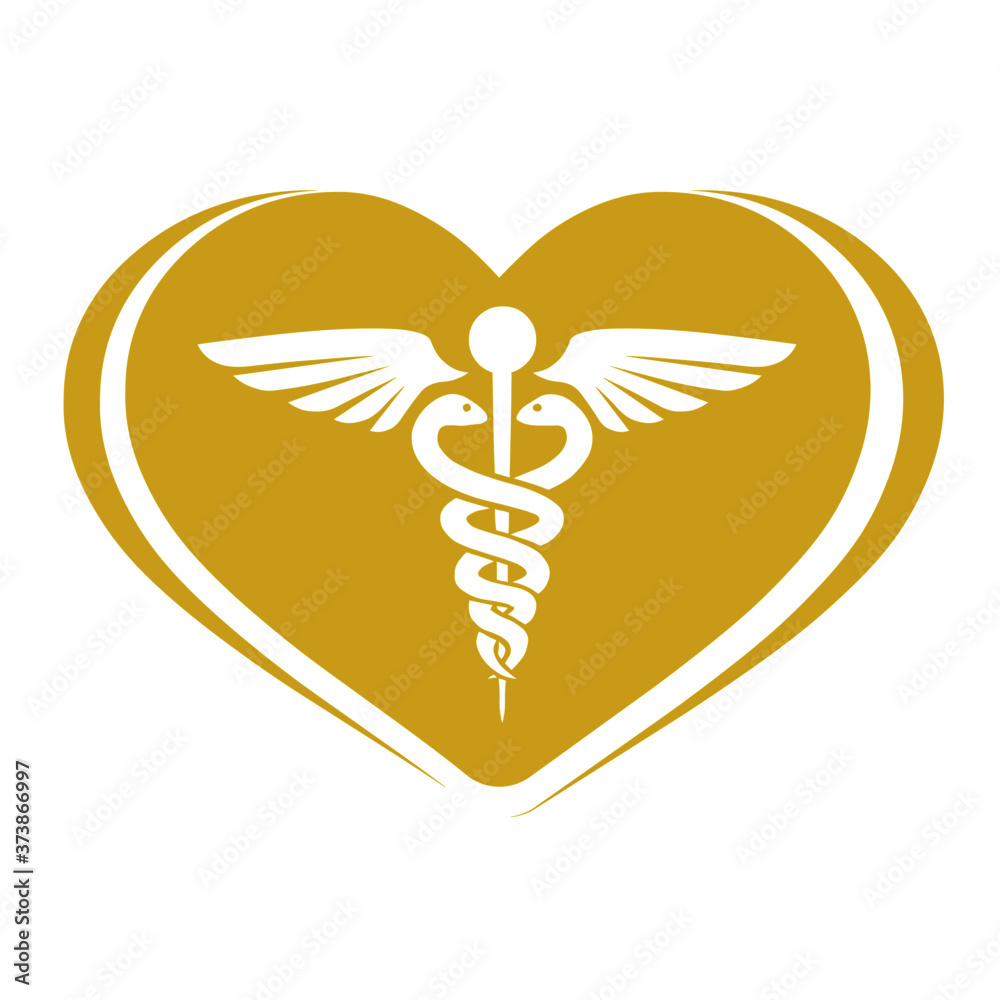 caduceus medical symbol illustration vector design. caduceus medical symbol illustration vector design.
