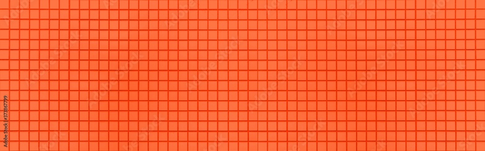 Panorama of Red mosaic wall tile pattern and seamless background , Red stone tile wall or floor seamless background Panorama of Red mosaic wall tile pattern and seamless background , Red stone tile wall or floor seamless background
