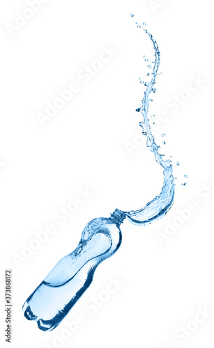 drinking water bottle splash