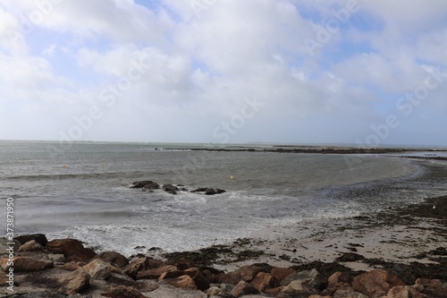 Vue de l oc  an atlantique  ville de Larmor-Plage  d  partement du Morbihan  r  gion Bretagne  France