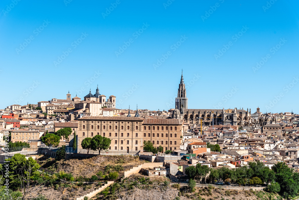 Toledo cityscape on summer day, panoramic view