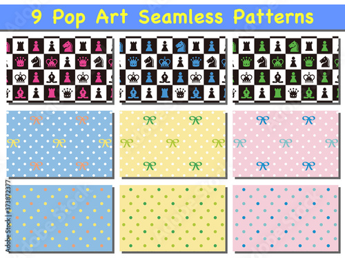 ポップアート パターンセット 5