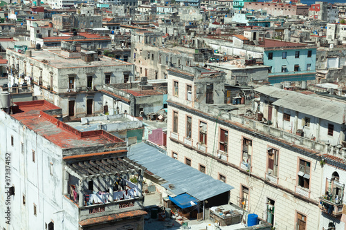 Quadro em tela Roofs of Havana, Cuba