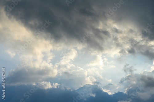 The clouds on the sky background. © noppharat