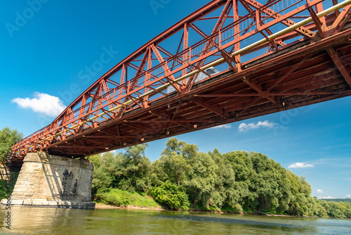 bridge over the Dniester. Ukraine. Ivanofrankovsk. 24 August 2020 photo