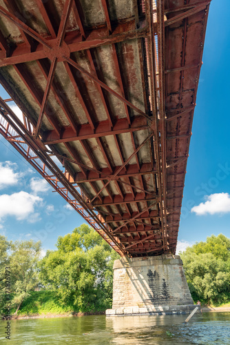 bridge over the Dniester. Ukraine. Ivanofrankovsk. 24 August 2020 photo