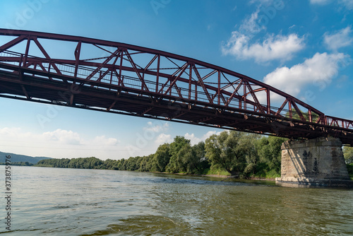bridge over the Dniester. Ukraine. Ivanofrankovsk. 24 August 2020 photo