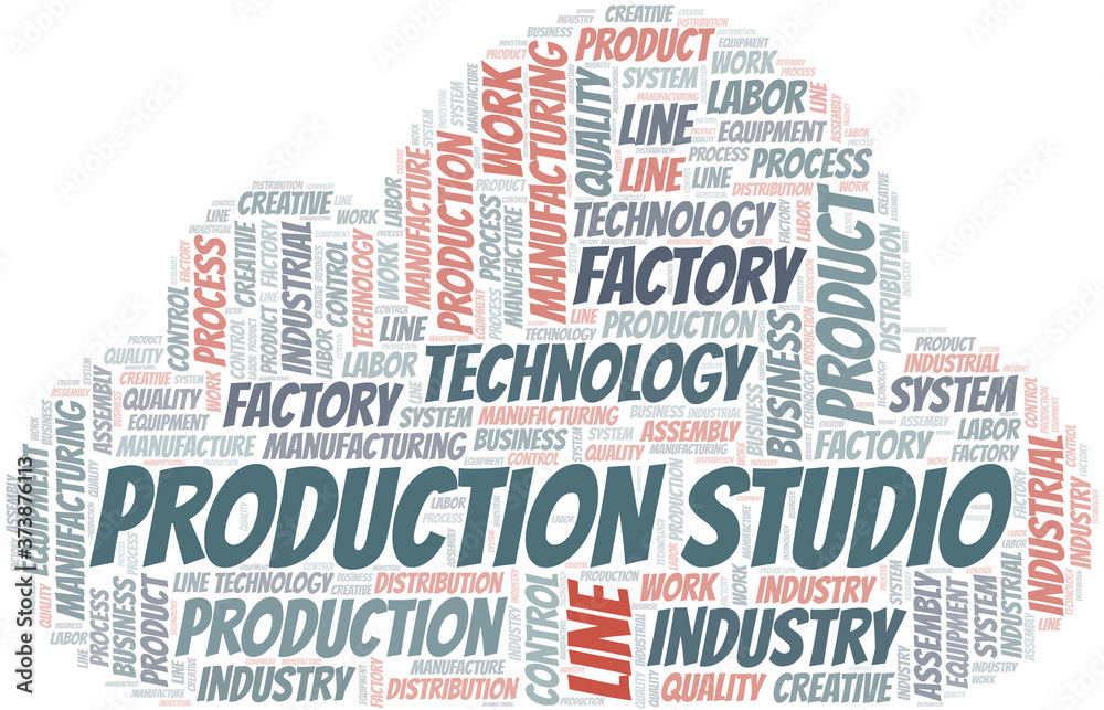 Production Studio word cloud create with text only. Production Studio word cloud create with text only.