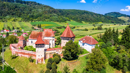 Fényképezés Alma Vii, Romania - Fortified church in Sibiu county of Transylvania