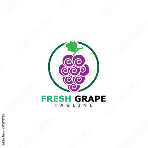 Grapes vector icon illustration design