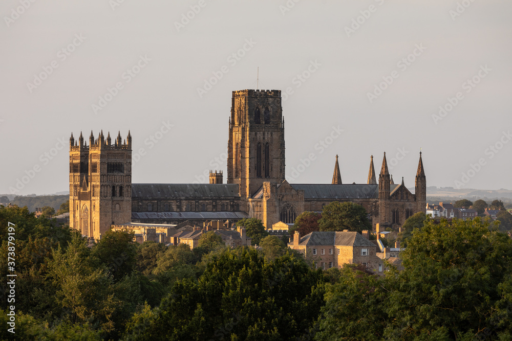 Durham cathedral during golden hour