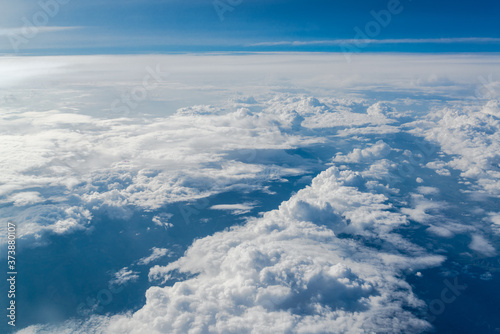 aerial view of the clouds