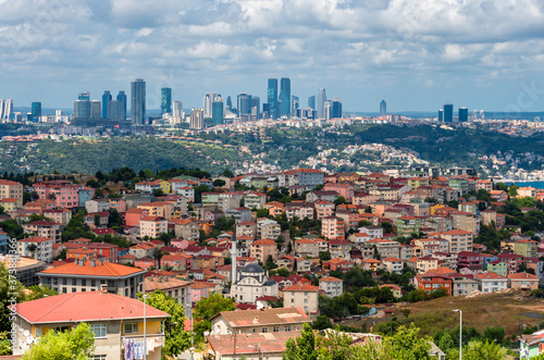 Istanbul skyline view from Otagtepe Park in Istanbul 