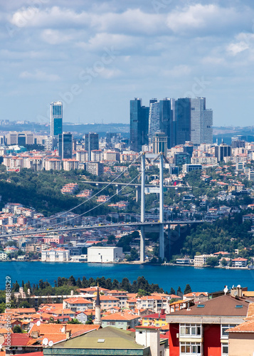 Photography July 15 Martyrs Bridge view from Camlica Hill in Istanbul