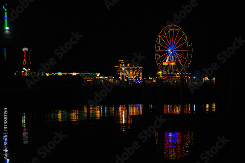 Sharjah UAE waterfront at night