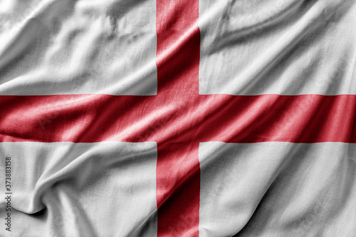 Waving detailed national country flag of England