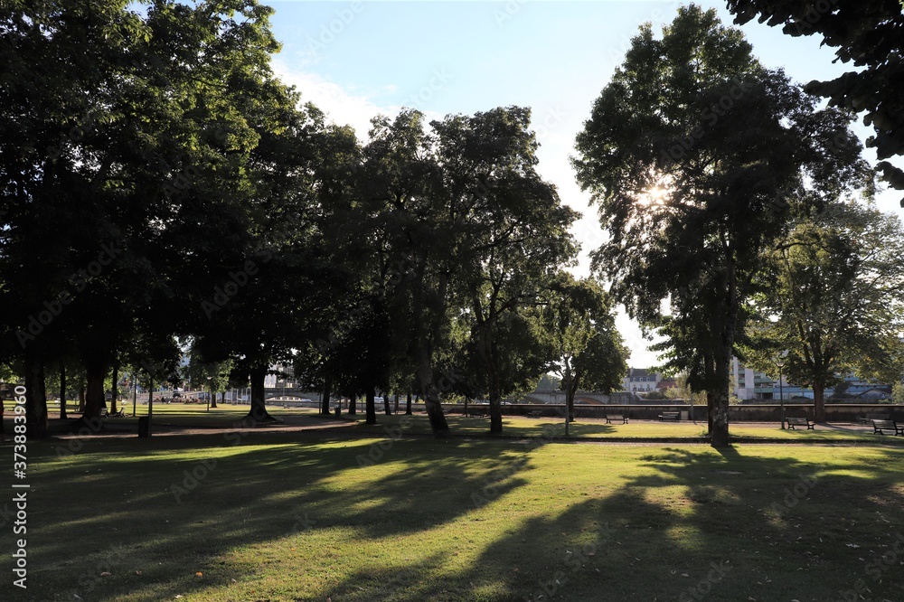 Le parc des arènes de Dax, grand espace vert public, ville de Dax, département des Landes, France Le parc des arènes de Dax, grand espace vert public, ville de Dax, département des Landes, France