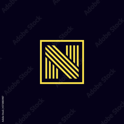 initial luxury gold logo template vector eps