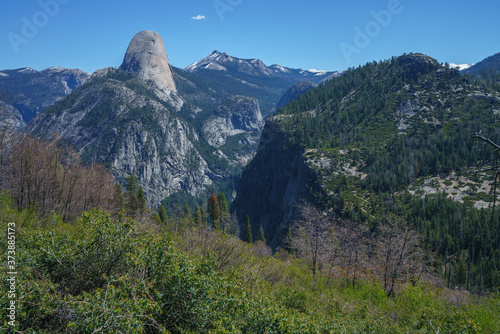 hiking the panorama trail in yosemite national park, california, usa