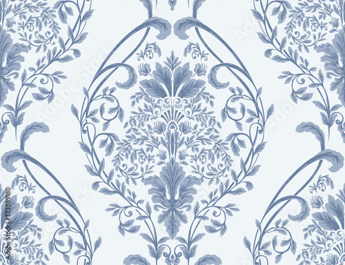Fototapet Damask seamless pattern element