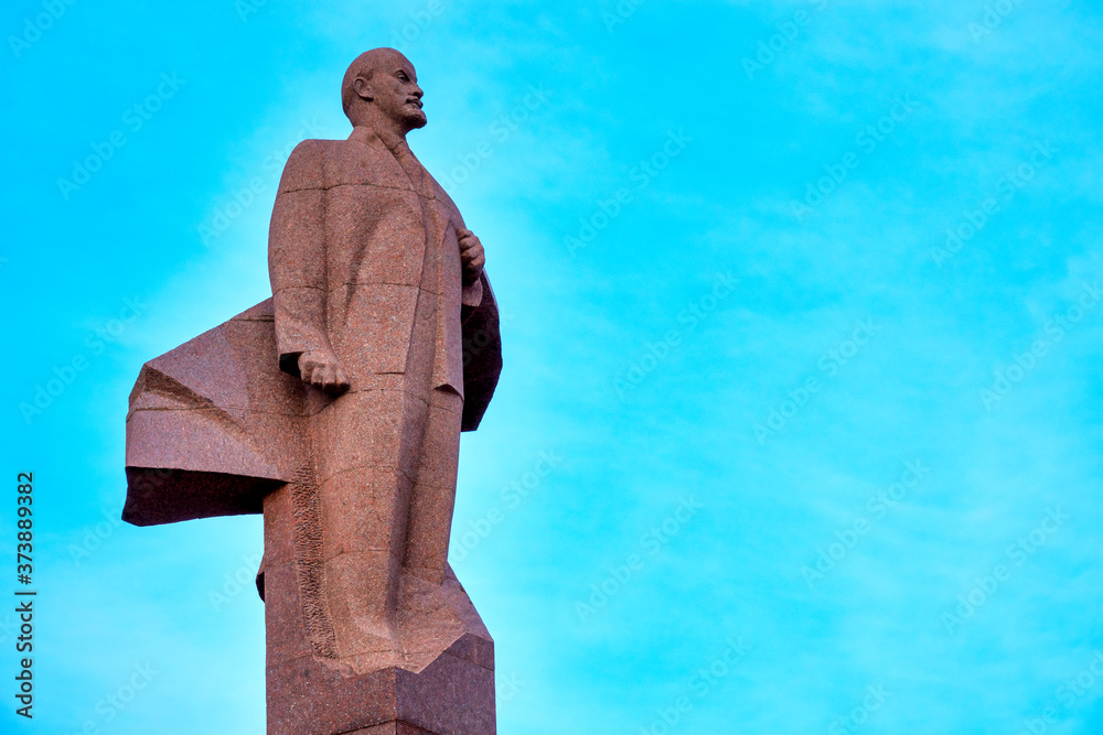 Obraz na płótnie Statue of Lenin w salonie
