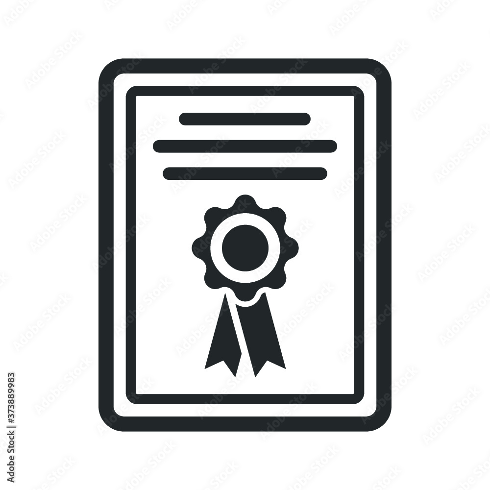 Graduation Certificate Icon Graduation Certificate Icon