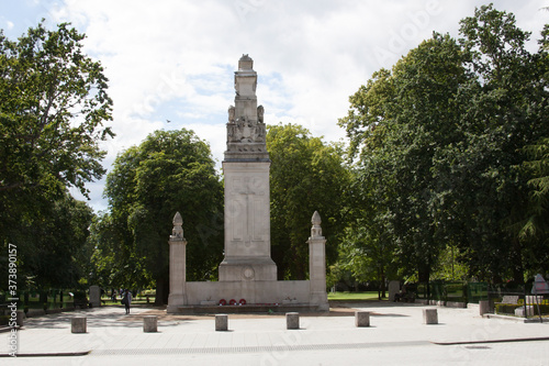 The Southampton Cenotaph at Watts Park, a First World War memorial in Hampshire, UK