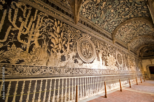 Frescos.Convento Agustino(s.XVI).Malinalco. Estado de Morelos .México.