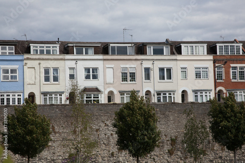 A row of terrace Southampton, Hampshire in the United Kingdom
