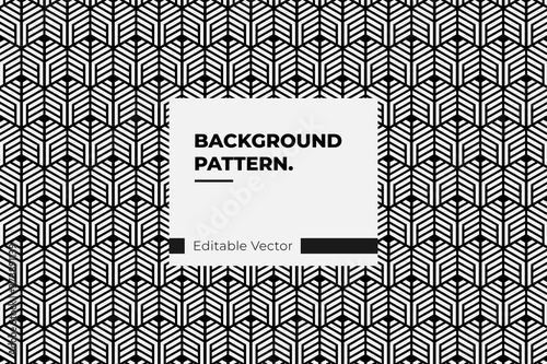 abstract geometric pattern hexagonal line style art