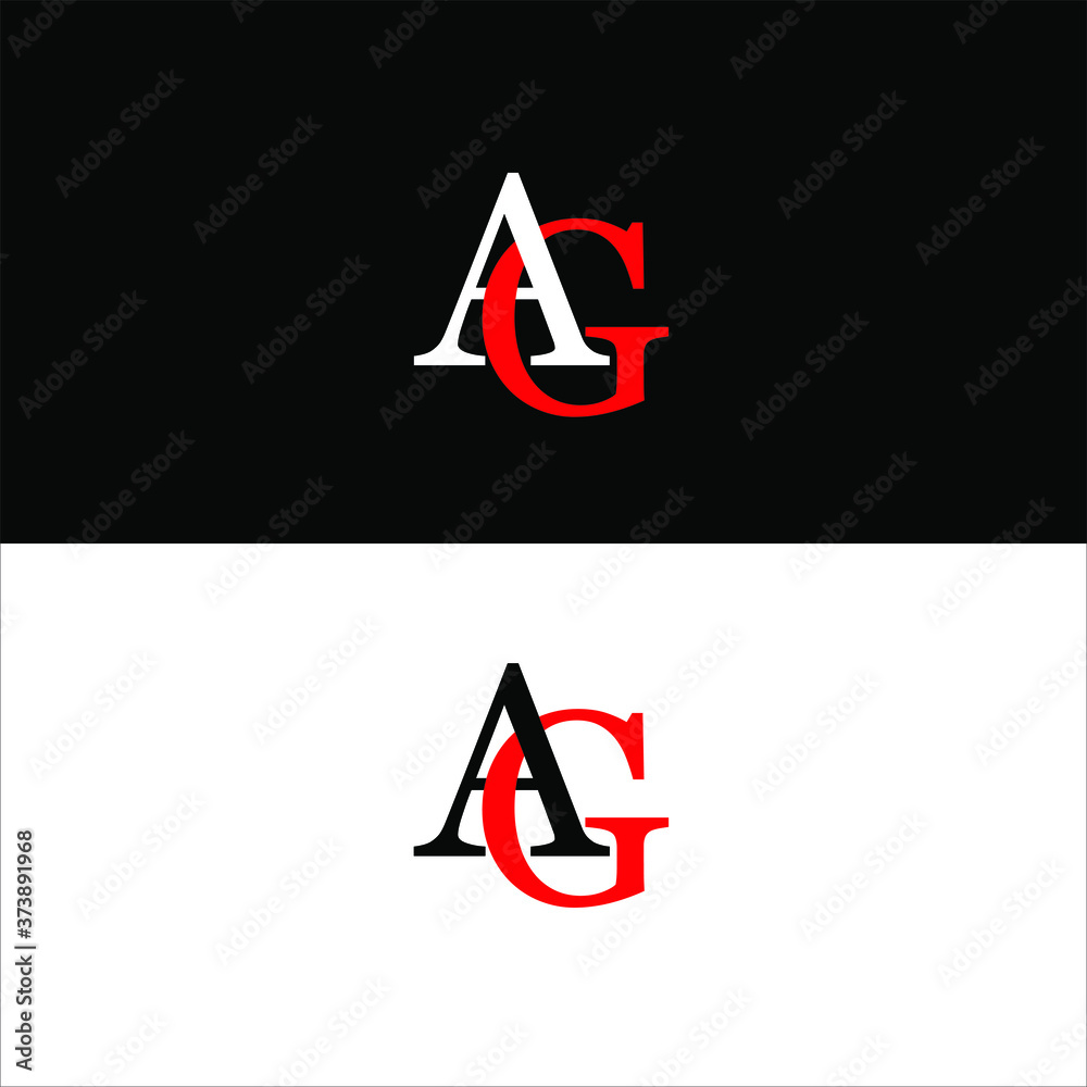 A G Letter Logo Initial Design.a G Logo Design With Vector Graphic 