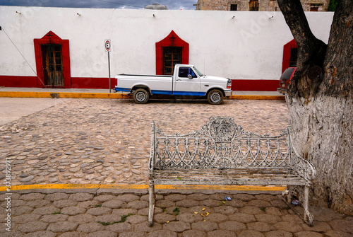 Ranchera en el zocalo.San Pedro Teposcolula.Mixteca. Estado de Oaxaca .México. photo