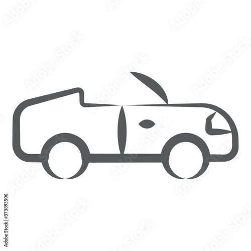 
Editable vector design of luxury car icon
