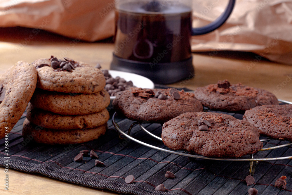 Fototapeta premium Chewy cookies | Galletas y Café.