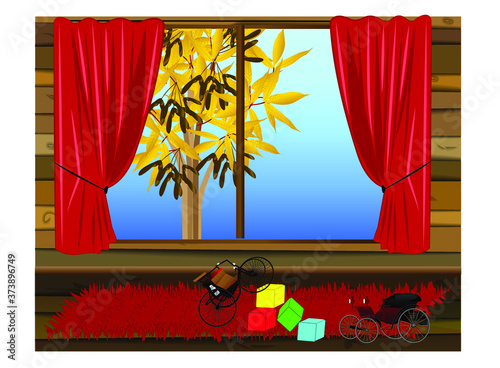 kids room with toys