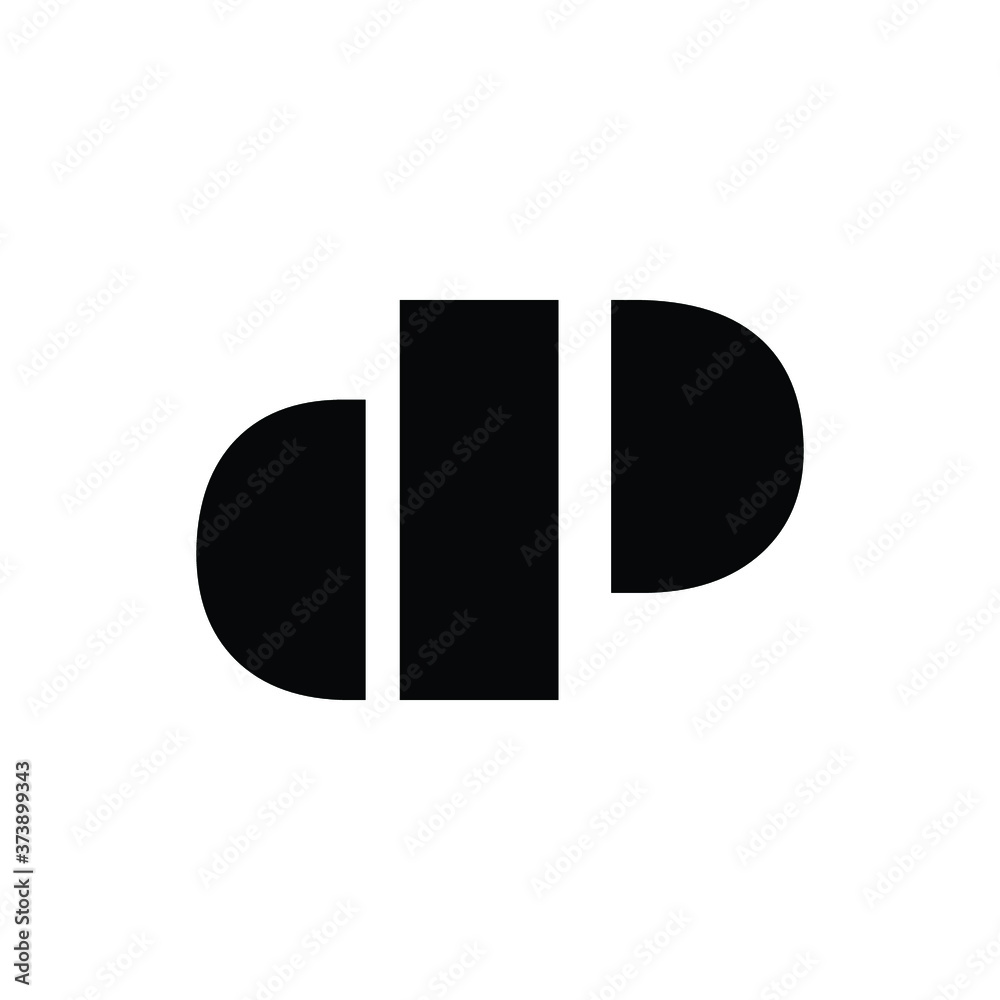 Initial DP monogram logo letter. Stock Vector | Adobe Stock