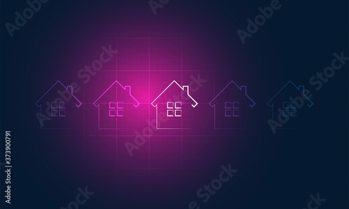 sfondo, casa, immobiliare, tecnologia, informatica