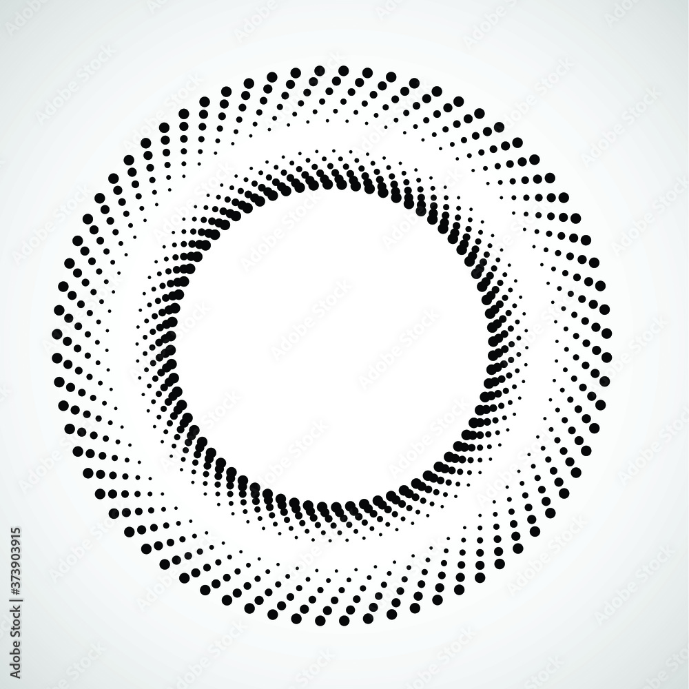Halftone dots in circle form. round logo . vector dotted frame . design element Halftone dots in circle form. round logo . vector dotted frame . design element