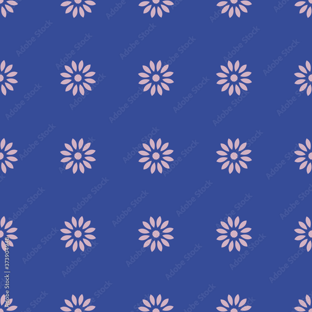 Tender flowers seamless pattern. Delicate background for design, fabric, paper, cover, packaging, home textile, wrapping, scrapbooking and wallpapers. Vector
