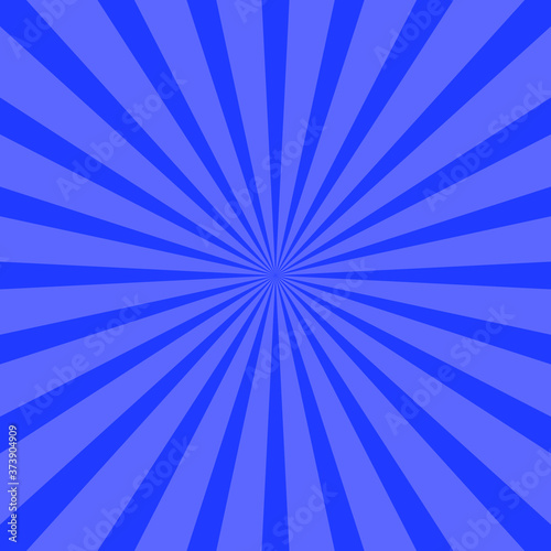 Sunburst in blue.  Abstract vector background