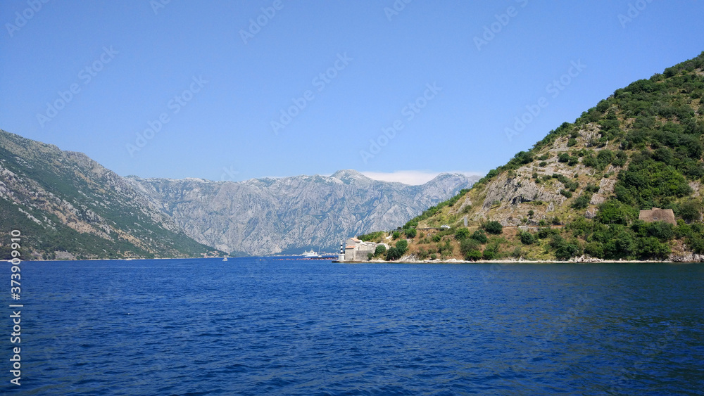 Kotor bay seascape view , Montenegro